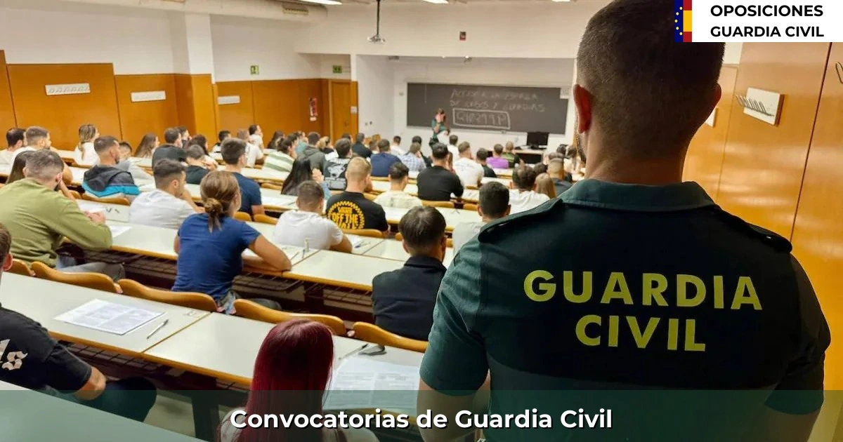 Convocatorias de Guardia Civil: plazas, plazos y estado actual
