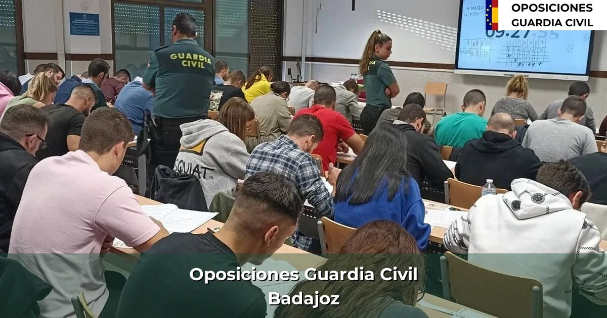 Oposiciones Guardia Civil en Badajoz